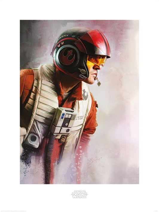 Posters Obraz, Reprodukce - Star Wars: Poslední z Jediů - Poe Paint, (60 x 80 cm)