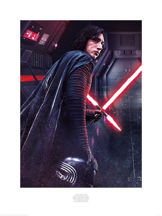 Posters Obraz, Reprodukce - Star Wars: Poslední z Jediů - Kylo Ren Rage, (60 x 80 cm)