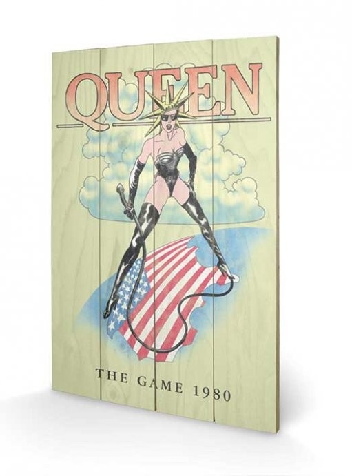 Posters Obraz na dřevě - Queen - The Game 1980, (40 x 59 cm)