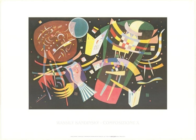 Posters Reprodukce Kandinsky - Kompozice X , (70 x 50 cm)