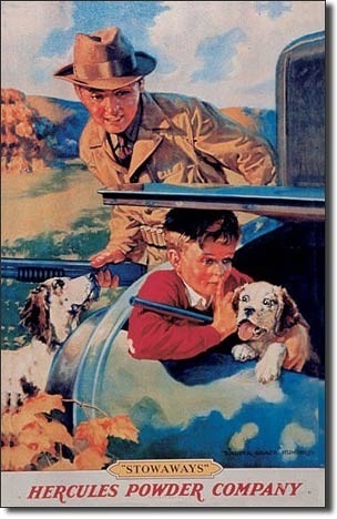 Posters Plechová cedule HERCULES / BOY / CAR - trunk, (26 x 41 cm)