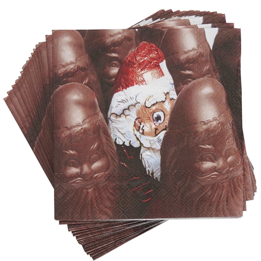 APRÉS Papírové ubrousky čokoládový Santa
