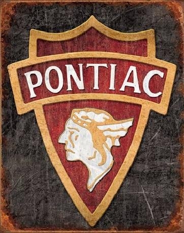 Posters Plechová cedule PONTIAC - 1930 logo, (31,5 x 40 cm)