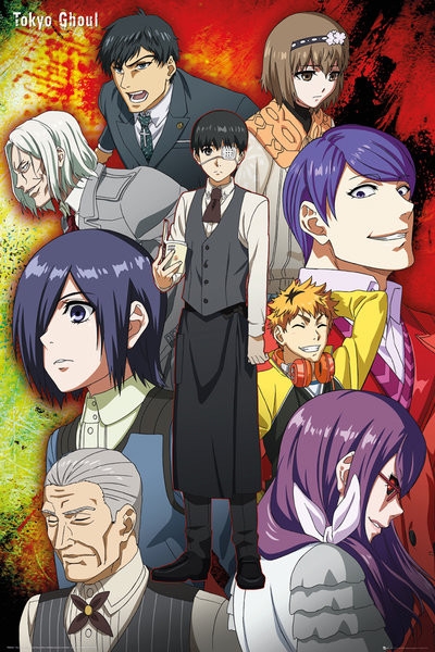 Posters Plakát, Obraz - Tokyo Ghoul - Group, (61 x 91,5 cm)