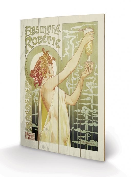 Posters Obraz na dřevě - Absinthe Robette, (40 x 59 cm)