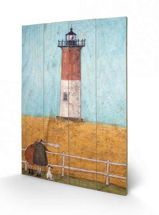 Posters Obraz na dřevě - Sam Toft - Feeling the Love at Nauset Light, (40 x 59 cm)