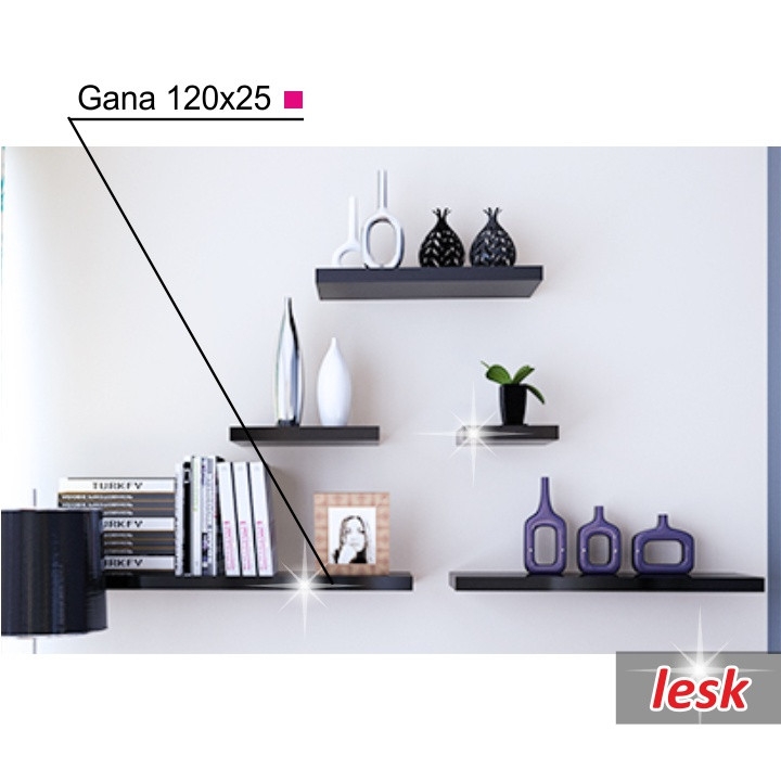 Tempo Kondela Police GANA 120 cm - černá