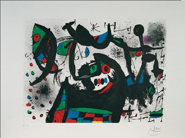 Posters Obraz, Reprodukce - Pocta Joan Prats - Homenatge a Joan Prat, 1975, Joan Miró, (80 x...