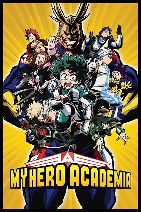 Posters Plakát, Obraz - My Hero Academia - Radial Character Burst, (61 x 91,5 cm)