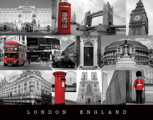 Posters Plakát, Obraz - Londýn - england, (50 x 40 cm)
