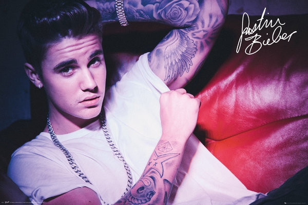 Posters Plakát, Obraz - Justin Bieber - Couch, (91,5 x 61 cm)