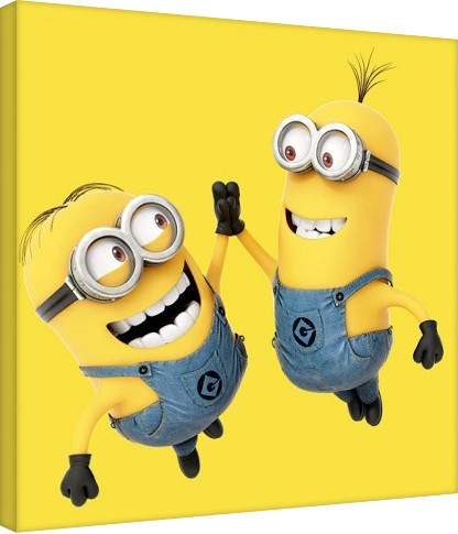 Posters Obraz na plátně Mimoni (Já, padouch) - High 5, (60 x 60 cm)