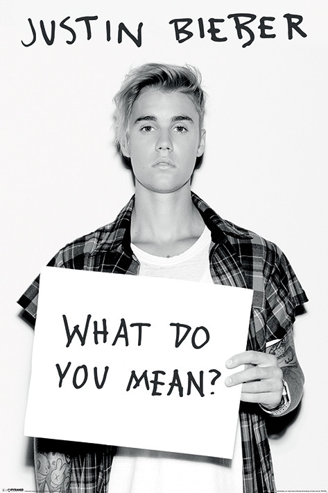Posters Plakát, Obraz - Justin Bieber - What Do You Mean ?, (61 x 91,5 cm)