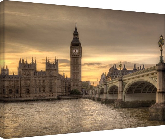 Posters Obraz na plátně Rod Edwards - Autumn Skies, London, England, (80 x 60 cm)