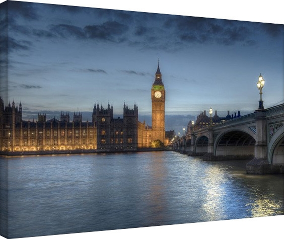 Posters Obraz na plátně Rod Edwards - Twilight, London, England, (80 x 60 cm)