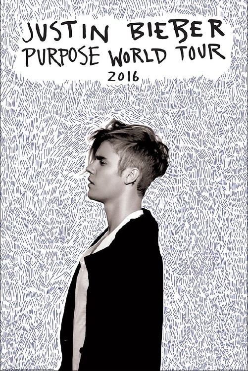 Posters Plakát, Obraz - Justin Bieber - Purpose Tour, (61 x 91,5 cm)