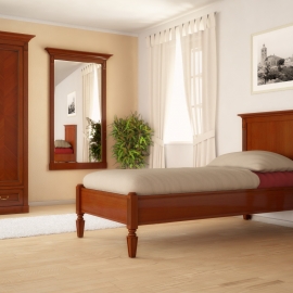Harmony jednolůžková postel s šatní skříní