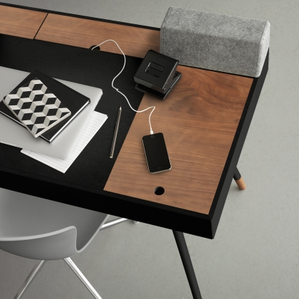 Cupertino kancelářský stůl černý-3