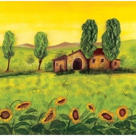 Posters Reprodukce Maria Teresa Gianola - Farma Emilian , (70 x 70 cm)