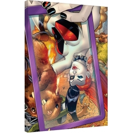Posters Obraz na plátně Harley Quinn - Selfie, (60 x 80 cm)