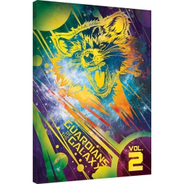 Posters Obraz na plátně Strážci Galaxie Vol. 2 - Rocket, (60 x 80 cm)