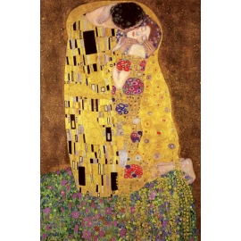 Posters Plakát, Obraz - Gustav Klimt - polibek, (61 x 91,5 cm)