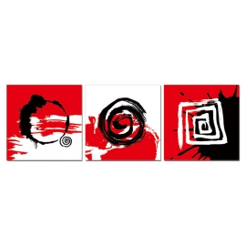 Posters Obraz na zeď - Moderní design - trilogie, (180 x 60 cm)