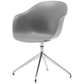 Adelaide židle otočná v šedé barvě