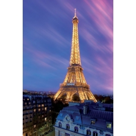 Posters Plakát, Obraz - Eiffel tower - at dusk, (61 x 91,5 cm)