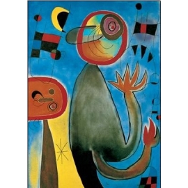 Posters Reprodukce Joan Miró - Žebřík křížící nebe , (60 x 80 cm)