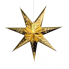 LATERNA MAGICA Papírová dekorační hvězda 80 cm - zlatá