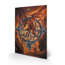 Posters Dřevěný obraz ALCHEMY - astrolabeus, (40 x 59 cm)