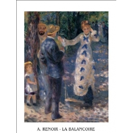 Posters Obraz, Reprodukce - Houpačka, 1876, Pierre-Auguste Renoir, (50 x 70 cm)