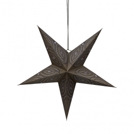 LATERNA MAGICA Papírová dekorační hvězda 60 cm - tm. šedá