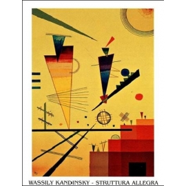 Posters Reprodukce Kandinsky - Veselá Struktura , (50 x 70 cm)