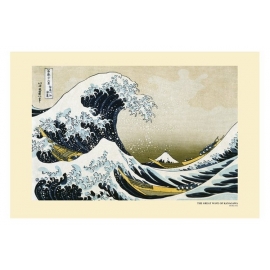 Posters Plakát, Obraz - Katsushika Hokusai- velká vlna u pobřeží kanagawy, (91,5 x 61 cm)