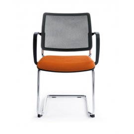 Bit oranžová židle s područkama