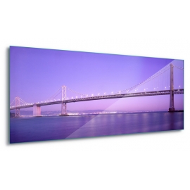 Posters Skleněný Obraz Purple Bridge