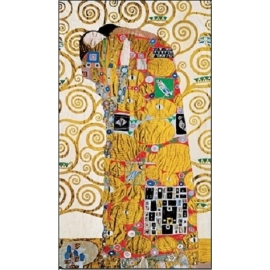 Posters Obraz, Reprodukce - Naplnění (Objetí) - vlys z paláce Stoclet, 1909, Gustav Klimt, (60...