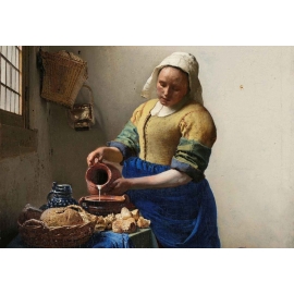 Posters Skleněný Obraz The Milkmaid, Vermeer