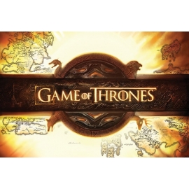 Posters Plakát, Obraz - Hra o Trůny - Game of Thrones - Logo, (91,5 x 61 cm)