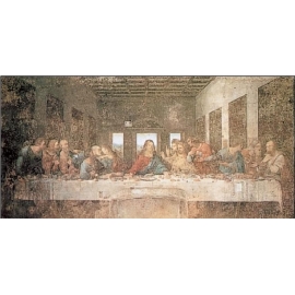 Posters Obraz, Reprodukce - Poslední večeře, Leonardo Da Vinci, (30 x 24 cm)