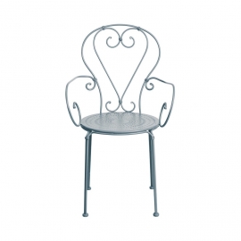 CENTURY Židle s područkami - šedá
