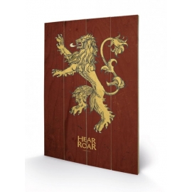 Posters Obraz na dřevě - Hra o Trůny - Game of Thrones - Lannister
