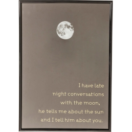 Obraz s rámem Moon 41×29 cm