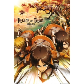 Posters Plakát, Obraz - Attack on Titan (Shingeki no kyojin) - Attack, (61 x 91,5 cm)