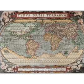 Posters Reprodukce Mappe - Mapa světa - historická , (80 x 60 cm)