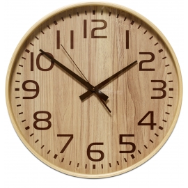 Wood wall hodiny - dřevo
