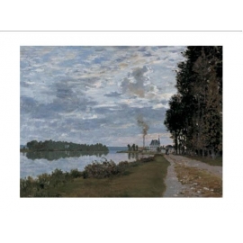 Posters Reprodukce Claude Monet - Promenáda podél Seiny k Argenteuil , (30 x 24 cm)