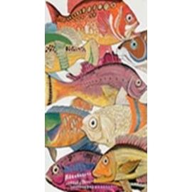 Obraz s ručními tahy Fish Meeting One 100×70 cm